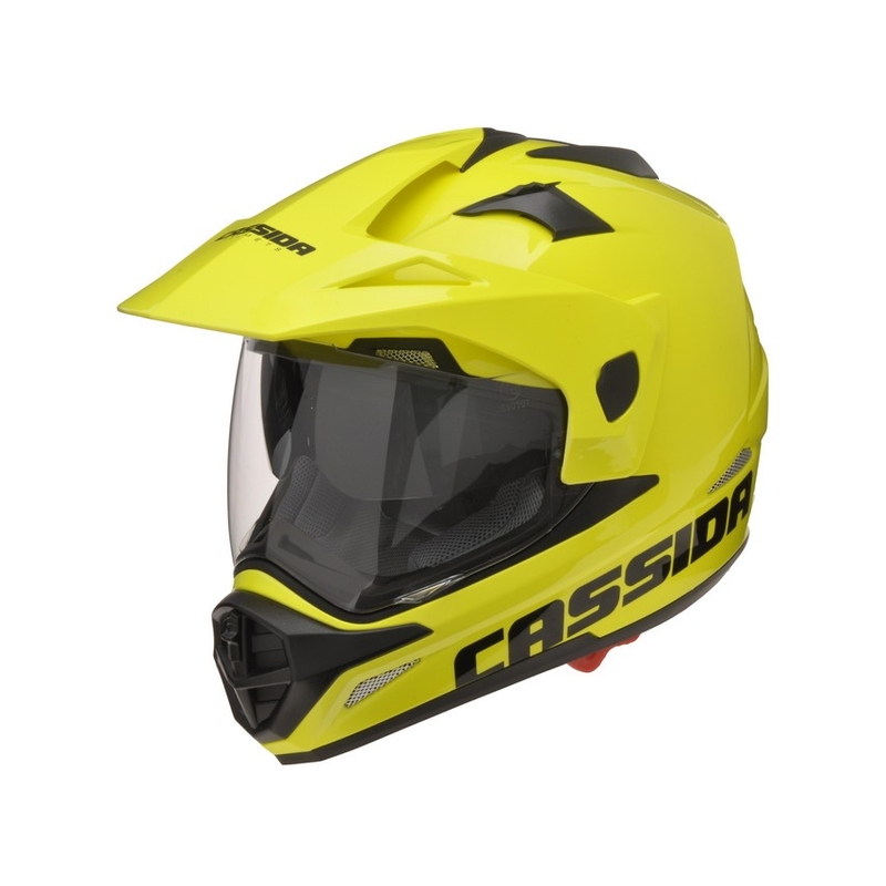 Enduro Motorradhelm Cassida Tour fluo gelb