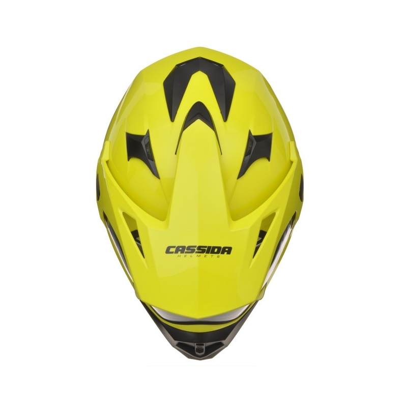 Enduro Motorradhelm Cassida Tour fluo gelb