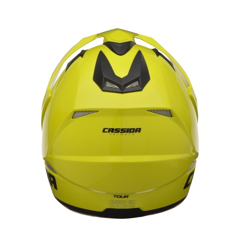 Enduro Motorradhelm Cassida Tour fluo gelb