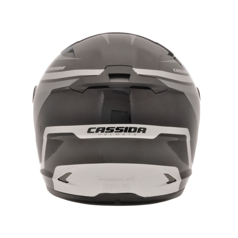 Motorradhelm Cassida Integral 2.0 schwarz-weiß-grau Ausverkauf