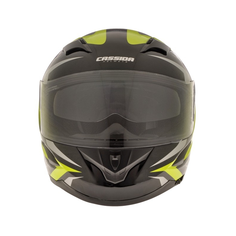 Cassida Integral 2.0 schwarz-grau-fluo gelb Motorradhelm