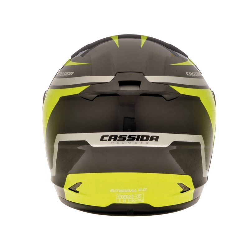 Cassida Integral 2.0 schwarz-grau-fluo gelb Motorradhelm
