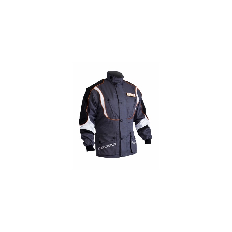 Bunda na moto Bolder Cross šedá 605 