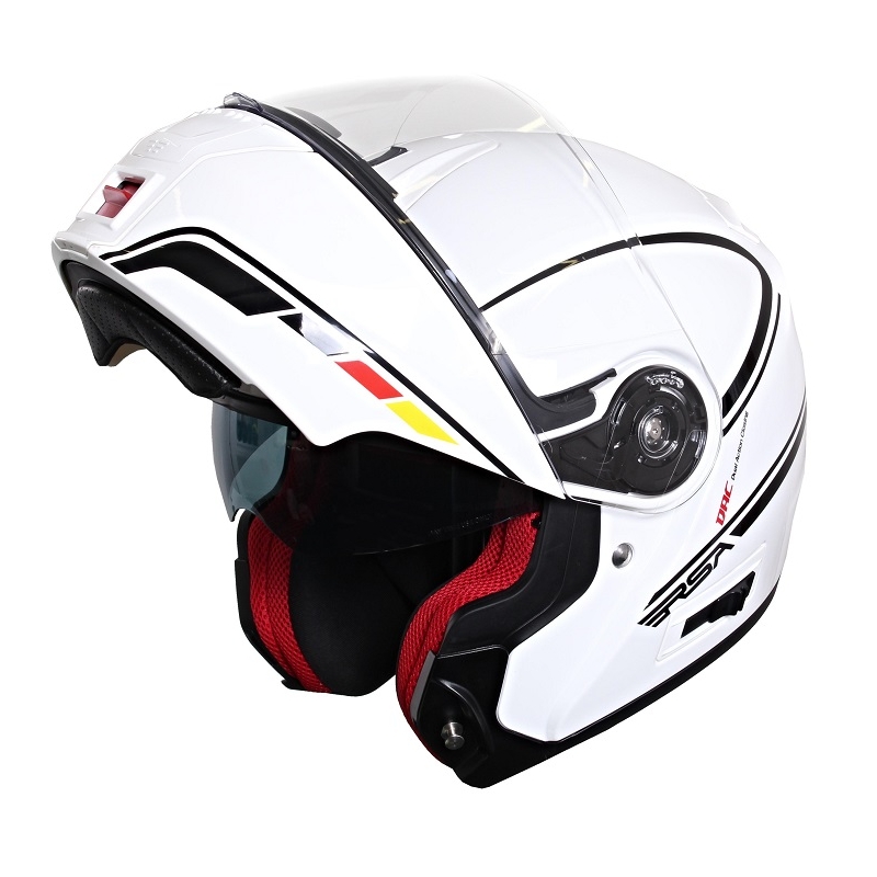 RSA TR-01 weiß-schwarz Motorradhelm zu verkaufen Ausverkauf