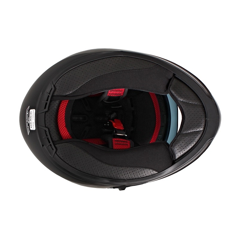 Motorradhelm RSA SR-01 schwarz-rot-weiß Ausverkauf