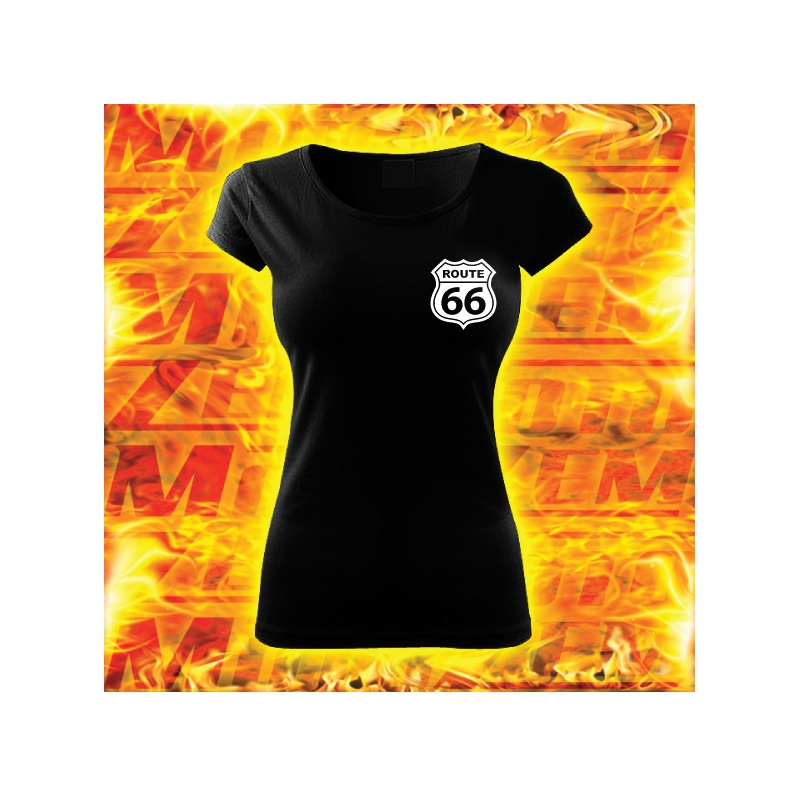 Damen-T-Shirt mit Route 66 Motiv Ausverkauf