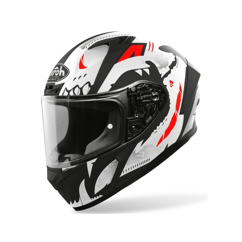 Integralhelm Airoh Valor Nexy weiß-schwarz-fluo orange Ausverkauf