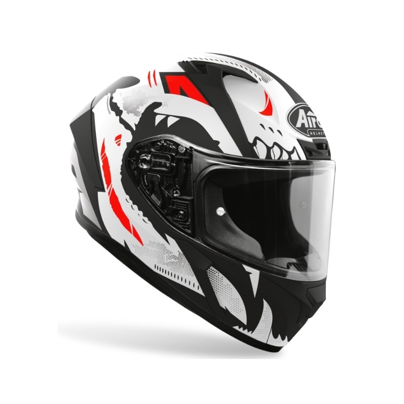 Integralhelm Airoh Valor Nexy weiß-schwarz-fluo orange Ausverkauf