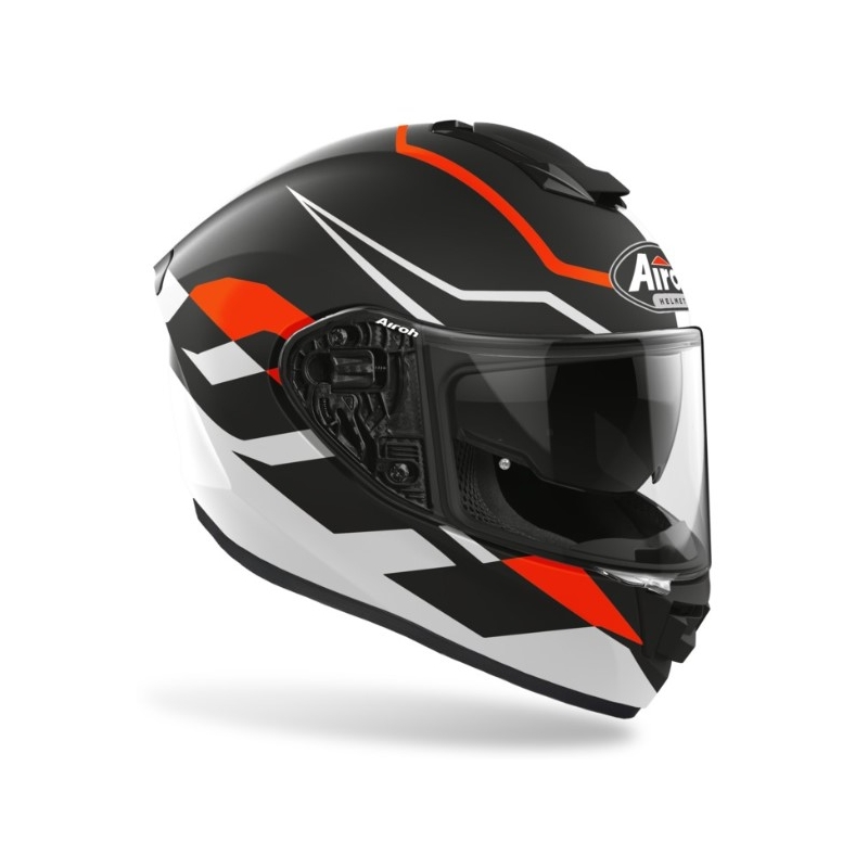 Integralhelm Airoh ST 501 Frost schwarz-weiß-orange