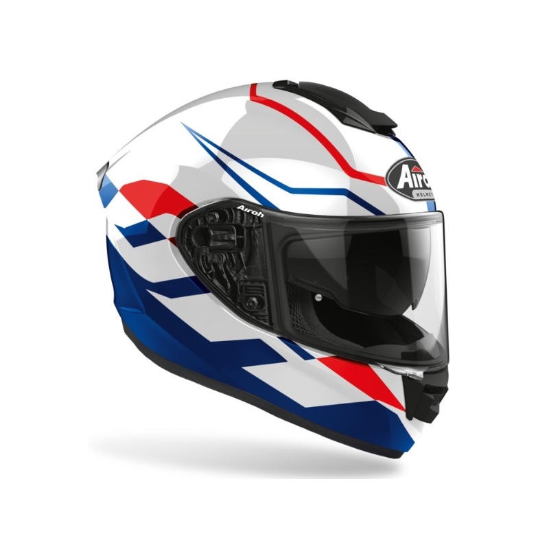 Integralhelm Airoh ST 501 Frost blau-weiß-rot