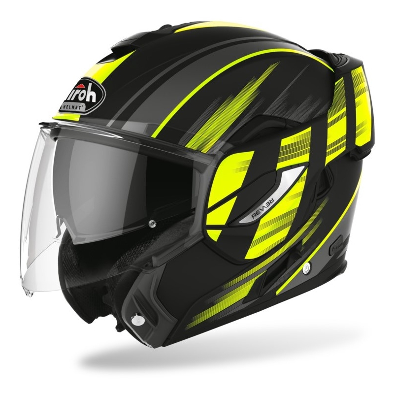 Klapphelm Airoh REV19 Ikon schwarz-fluo gelb