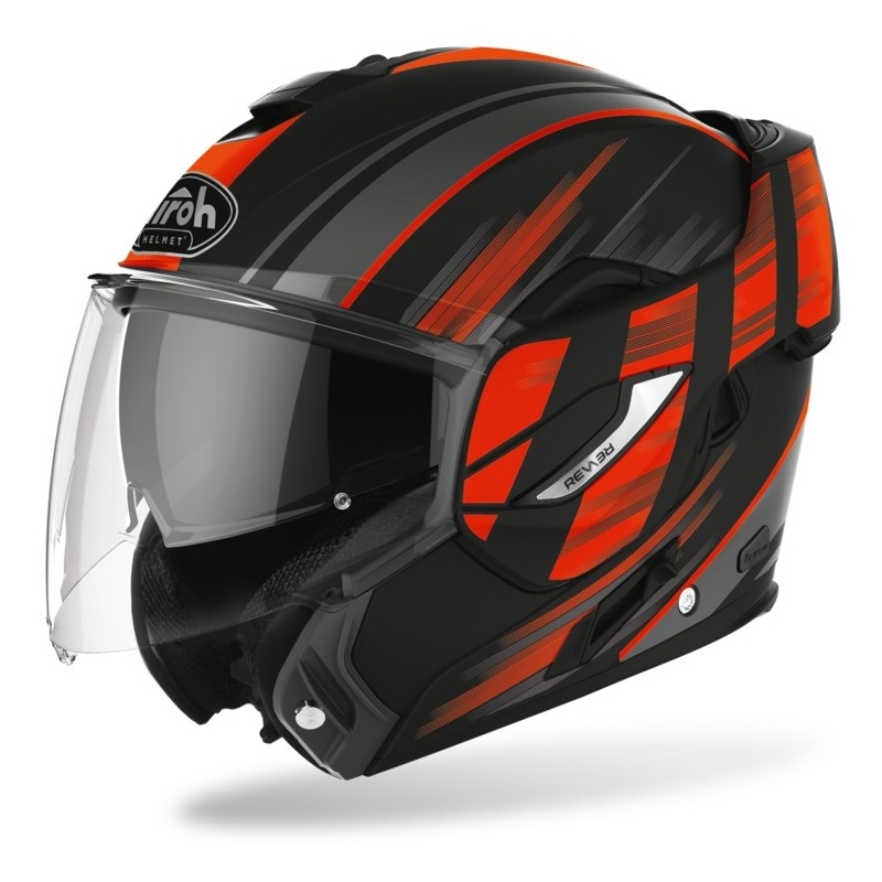 Airoh REV19 Ikon schwarz-orange Kipphelm Ausverkauf