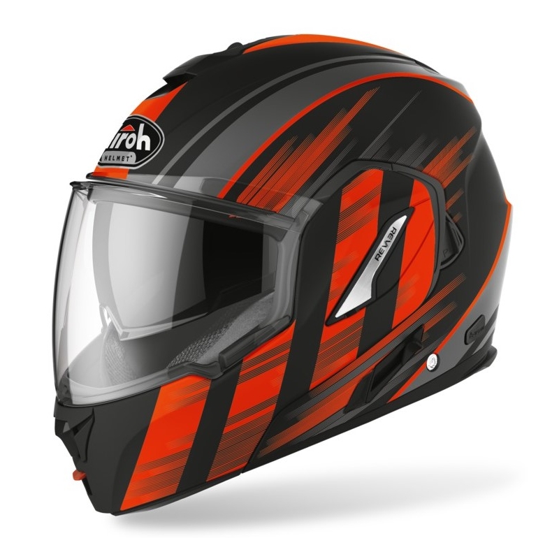 Airoh REV19 Ikon schwarz-orange Kipphelm Ausverkauf