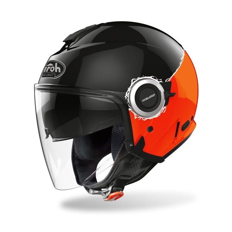 Offener Helm Airoh Helios Fluo schwarz-orange