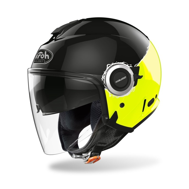 Offener Helm Airoh Helios Fluo schwarz-gelb