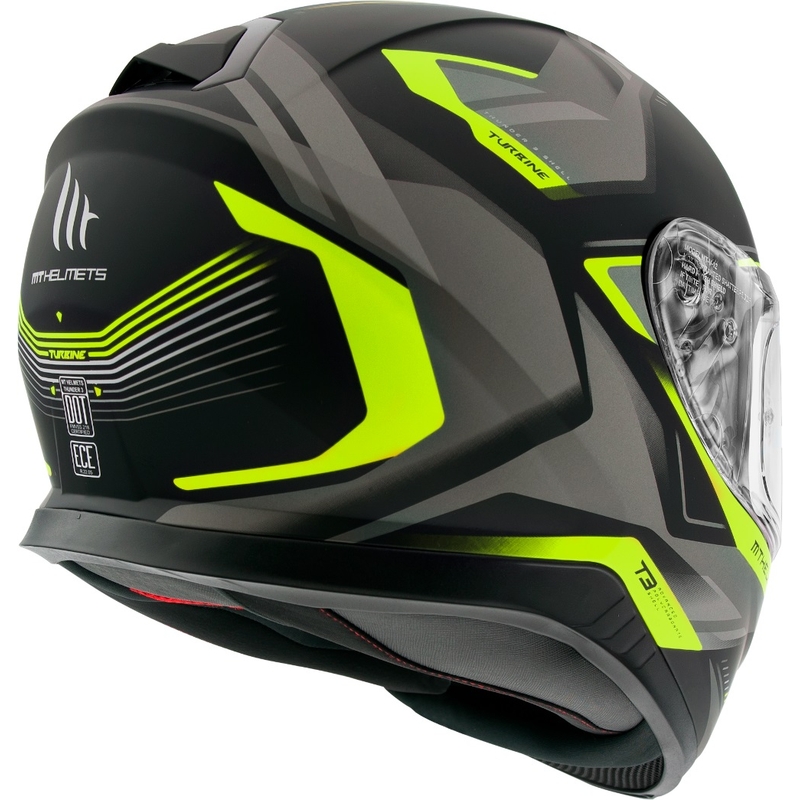 MT Thunder 3 SV Turbine Integralhelm schwarz-grau-fluo gelb Ausverkauf