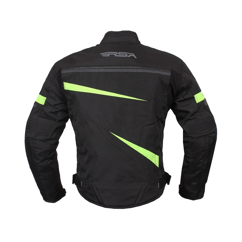 RSA Razor schwarz-fluo gelb Motorradjacke Ausverkauf