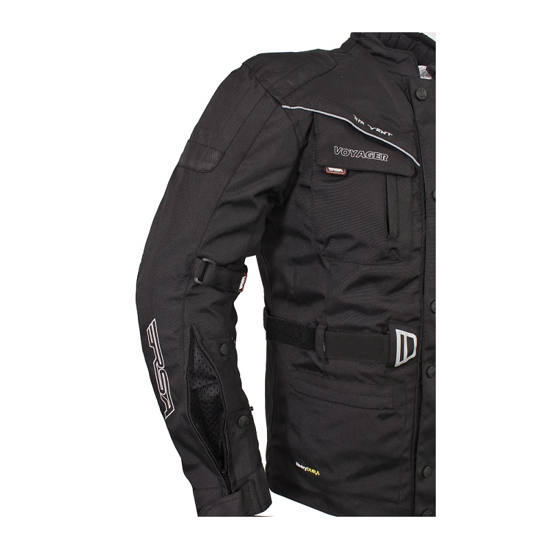 Motorradjacke RSA Voyager schwarz Ausverkauf