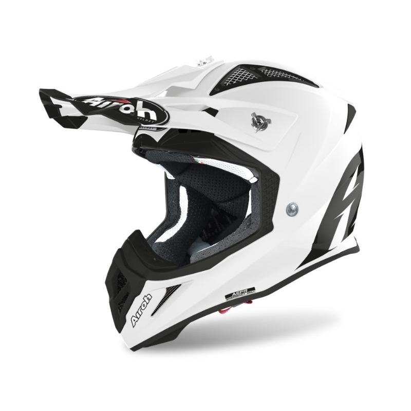 Motocross Helm Airoh Aviator Ace Farbe weiß Ausverkauf