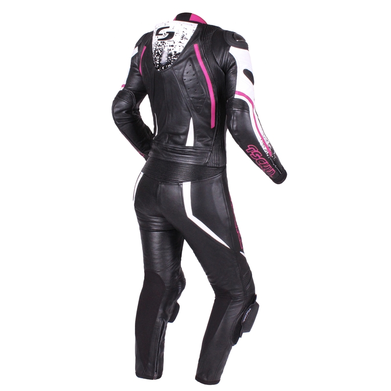 Damen Jacke Tschul 586 schwarz-weiß-rosa Ausverkauf