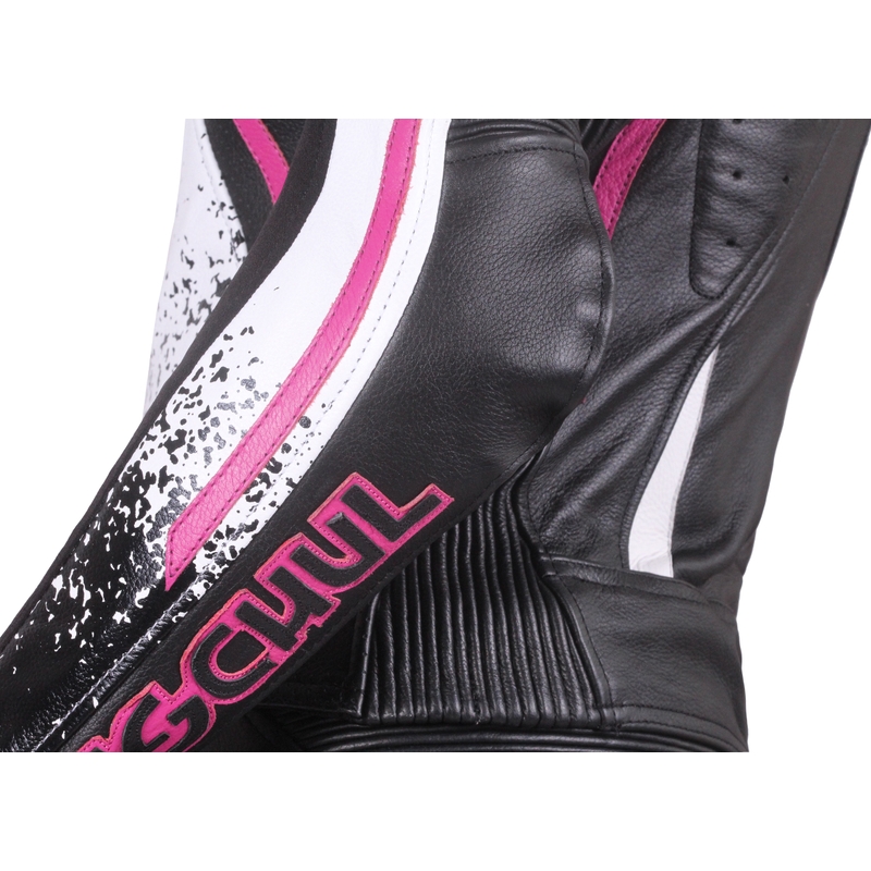 Damen Jacke Tschul 586 schwarz-weiß-rosa Ausverkauf