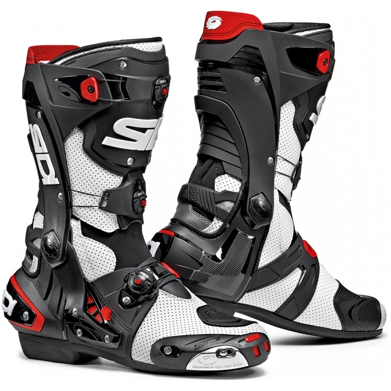 Motorradstiefel SIDI REX Air weiß-schwarz Ausverkauf