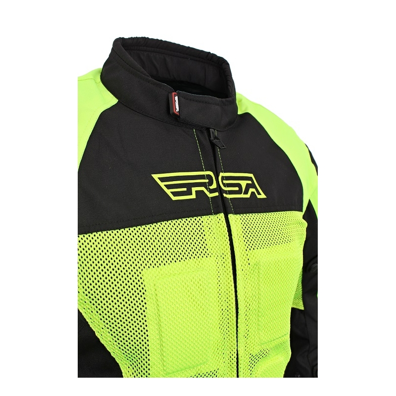 Motorradjacke RSA Guff schwarz-fluo gelb Ausverkauf