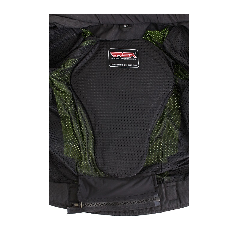 Motorradjacke RSA Guff schwarz-fluo gelb Ausverkauf