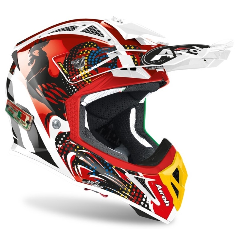 Helm Airoh Aviator Six Days 2019 Portugal 2.3 AMSS rot-grün-gold