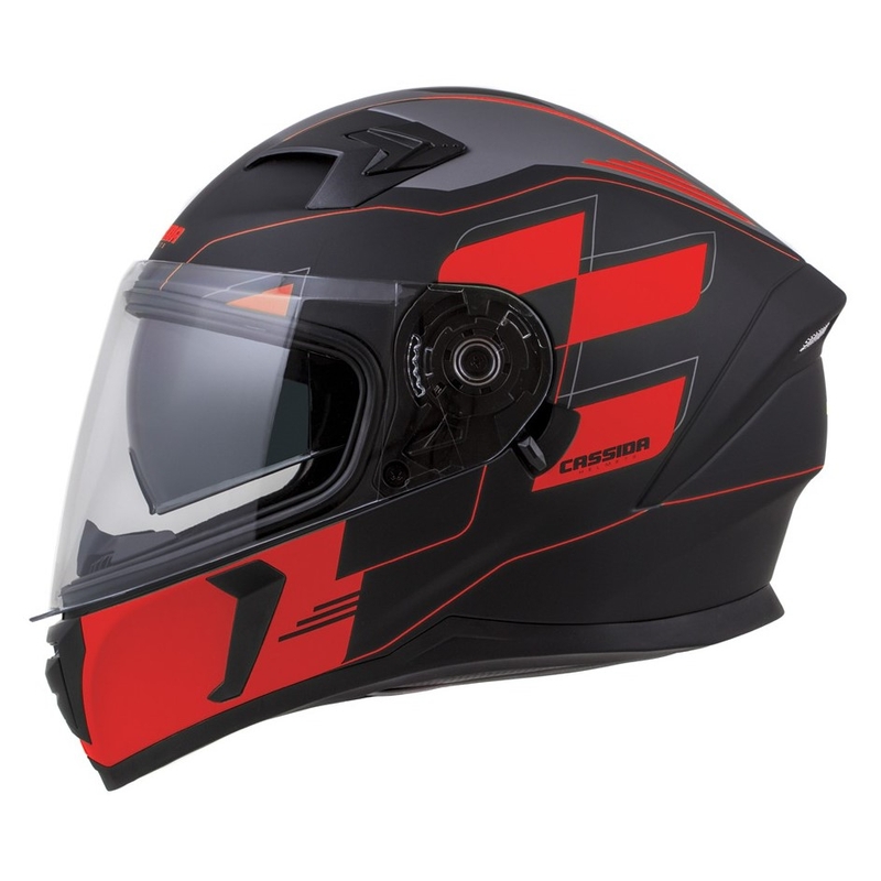 Integralhelm Cassida Integral 3.0 RoxoR schwarz-grau-fluorrot