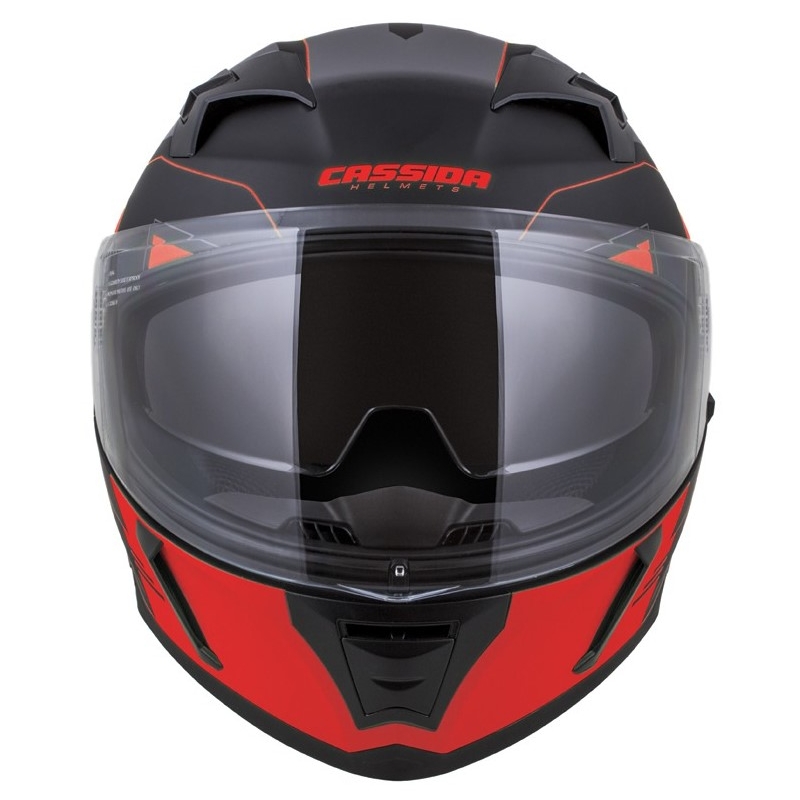 Integralhelm Cassida Integral 3.0 RoxoR schwarz-grau-fluorrot