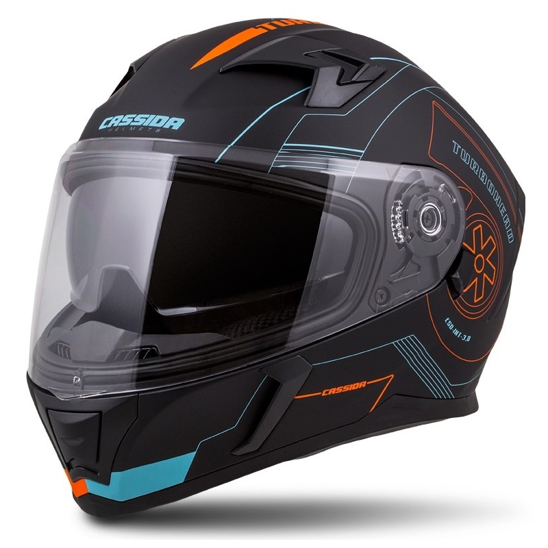 Cassida Integral 3.0 Turbohead Helm schwarz-orange-blau Ausverkauf