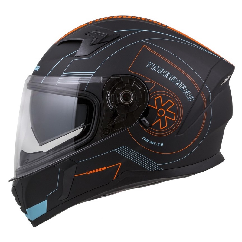 Cassida Integral 3.0 Turbohead Helm schwarz-orange-blau Ausverkauf