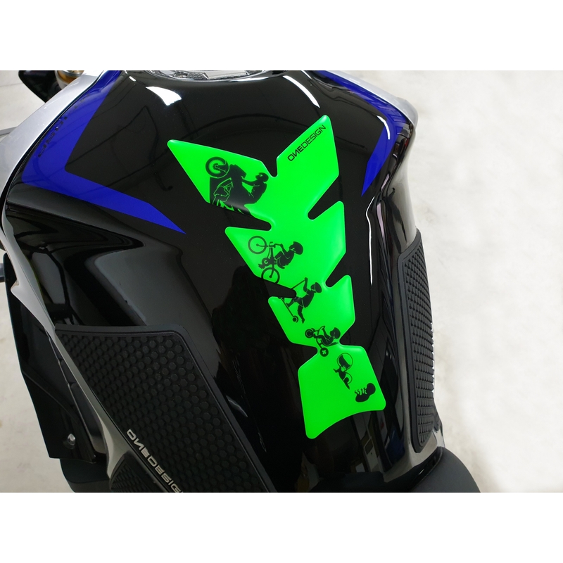Kraftstofftankabdeckung Print - Moon fluo grün Ausverkauf