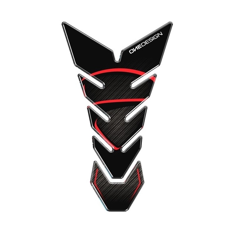 Kraftstofftankabdeckung Print - Black Edition schwarz-rot