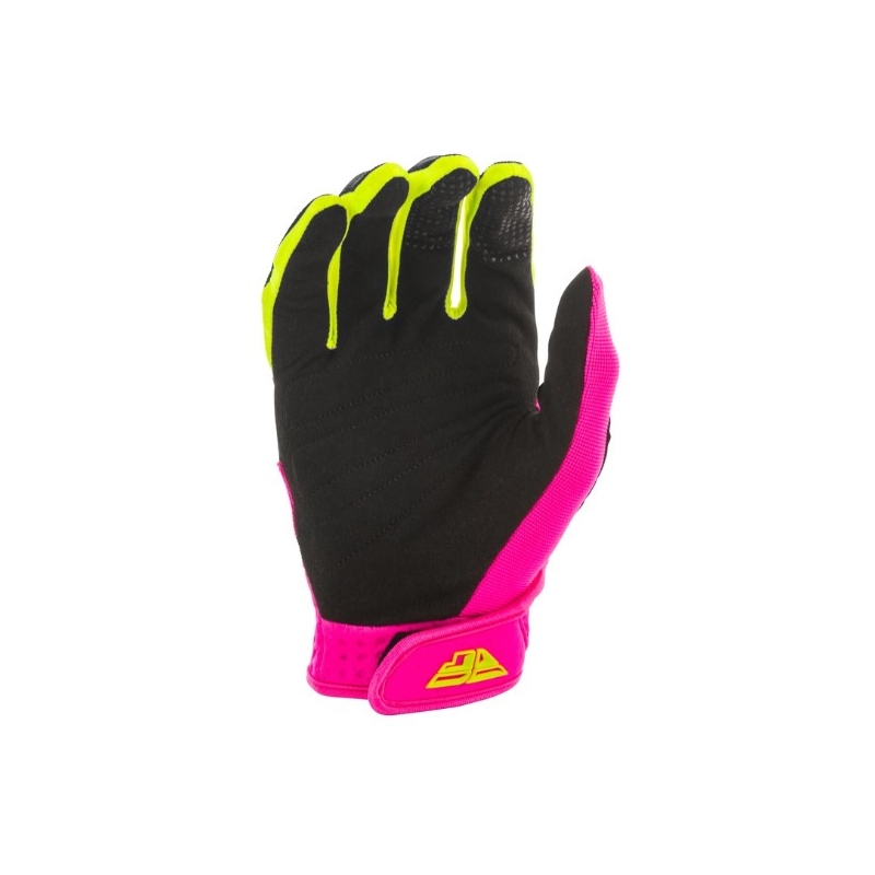 Motocross-Handschuhe FLY Racing F-16 2020 schwarz-pink-fluo gelb