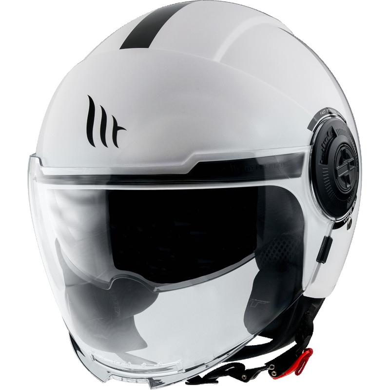 MT Viale Open Motorradhelm Weißer Glanz
