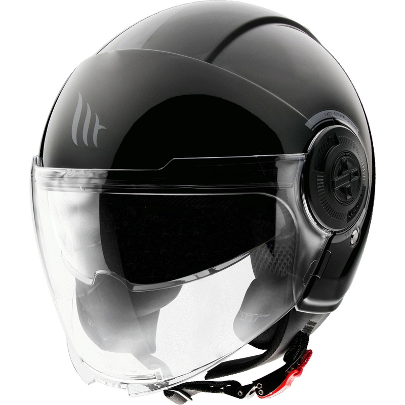 MT Viale Open Motorradhelm Schwarz Glanz Ausverkauf