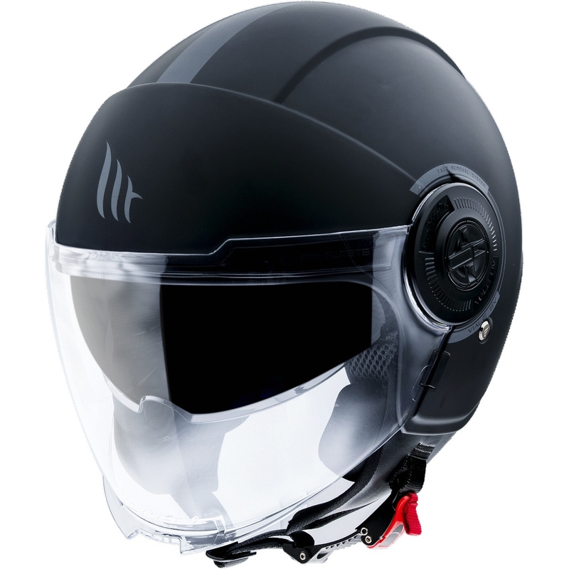 MT Viale offener Motorradhelm schwarz matt
