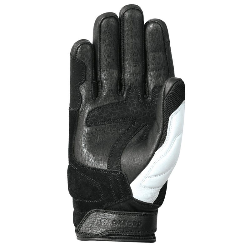 Motorradhandschuhe Oxford RP-6S schwarz-weiß-fluorgelb