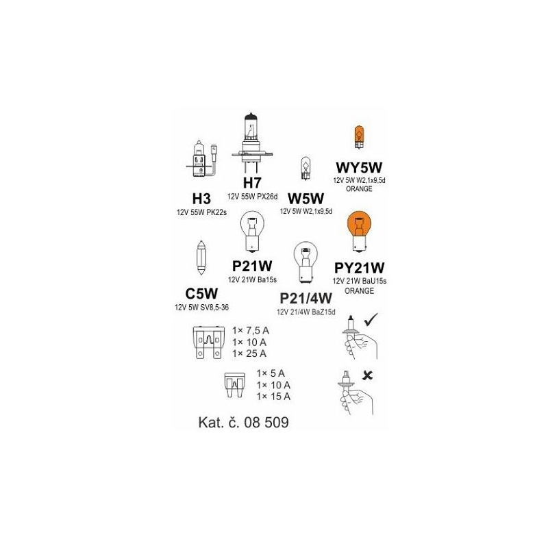 Glühlampen Service-Box ŠKODA FABIA I.