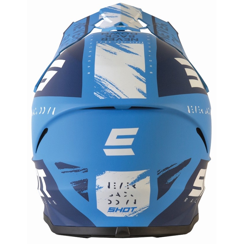 Motocross Helm Shot Furious Draw blau matt