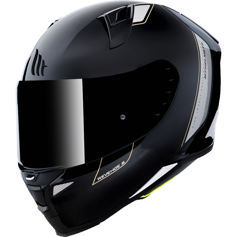 MT Revenge 2 Solid Black Gloss Integral-Motorradhelm