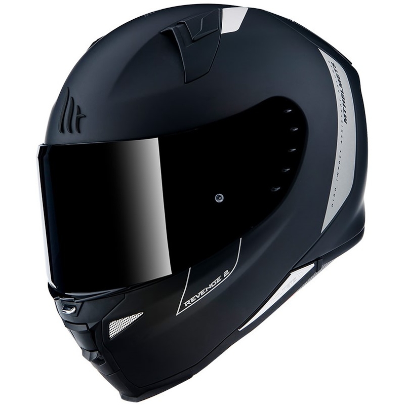 MT Revenge 2 Solid Black Matte Integral Motorradhelm