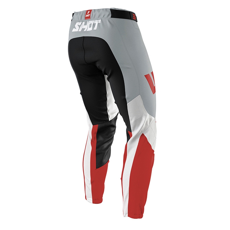 Shot Aerolite Airflow Motocross-Hose grau-weiß-rot