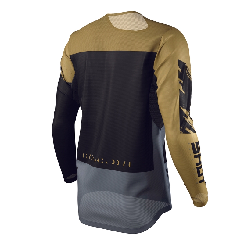 Motocross Trikot Shot Contact Draw schwarz und gold Ausverkauf
