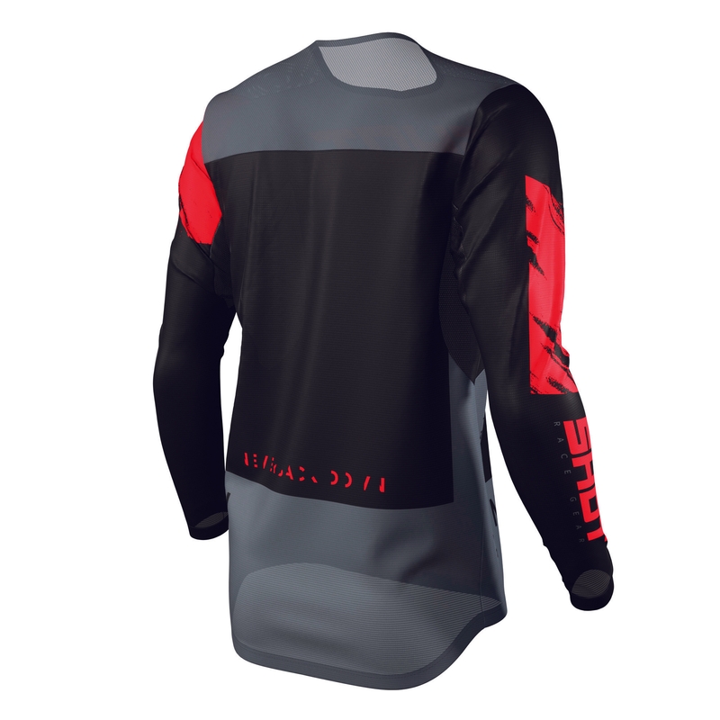 Motocross Trikot Shot Contact Draw schwarz-rot Ausverkauf