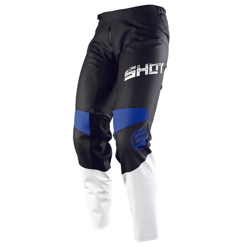 Motocross-Hose Shot Devo Slam schwarz-weiß-blau sale Ausverkauf