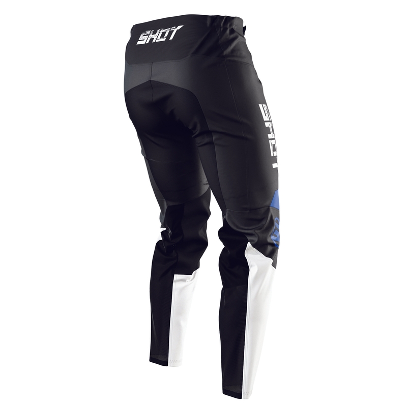 Motocross-Hose Shot Devo Slam schwarz-weiß-blau sale Ausverkauf