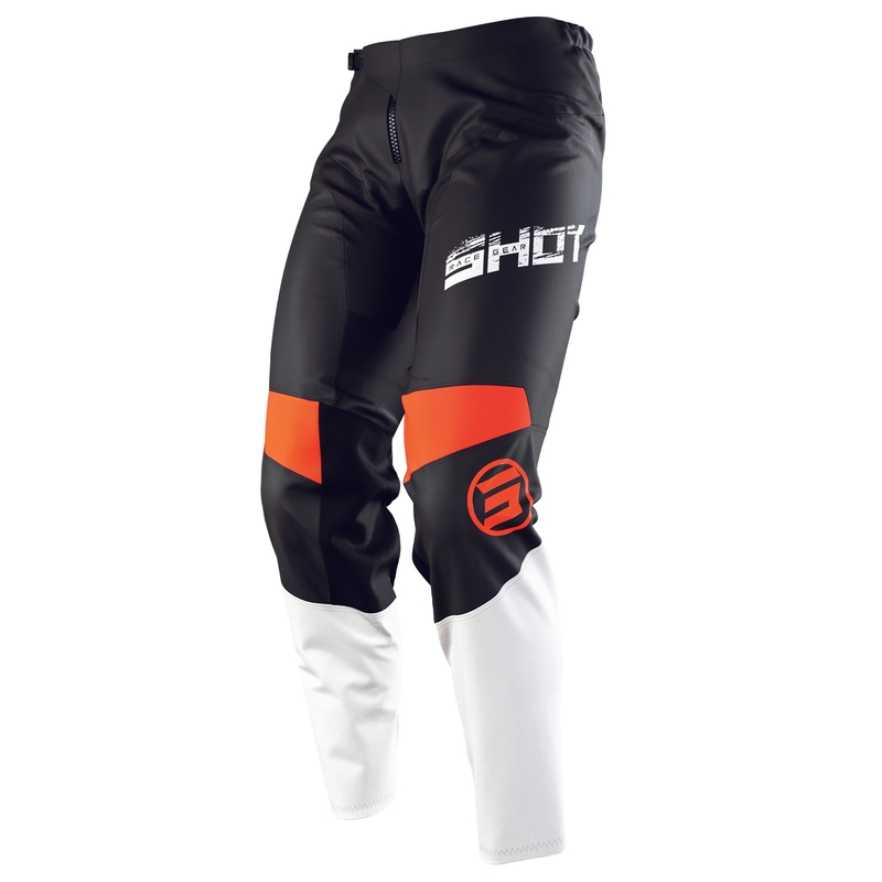 Motocross-Hose Shot Devo Slam schwarz-weiß-orange sale Ausverkauf